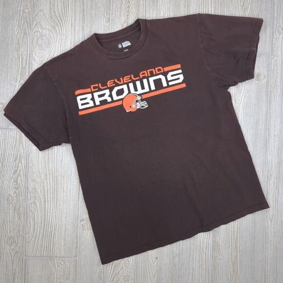 Vintage NFL Team Apparel Cleveland Browns Graphic Print T-Shirt Size Large - Picture 1 of 5